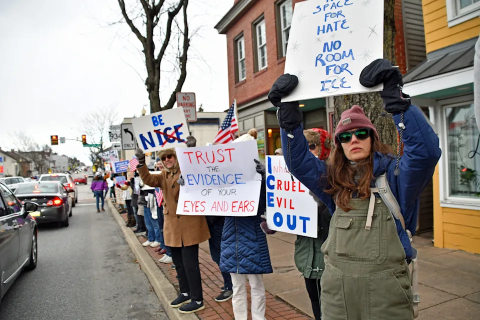 Lebanon protesters shout ‘ICE Out For Good’ on Annville streets