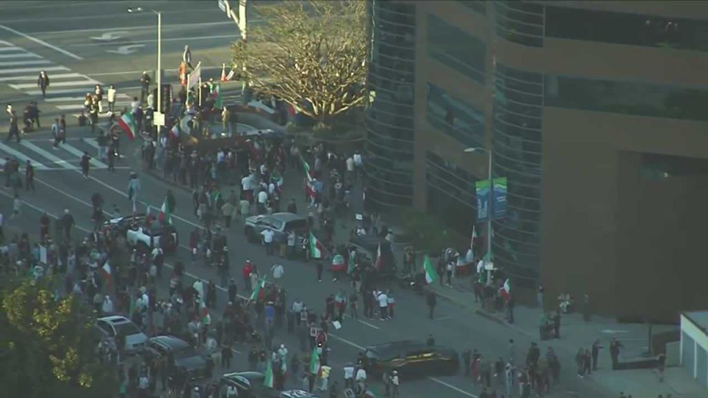 U-Haul truck hits demonstrators during anti-Iranian regime protest in Southern California
