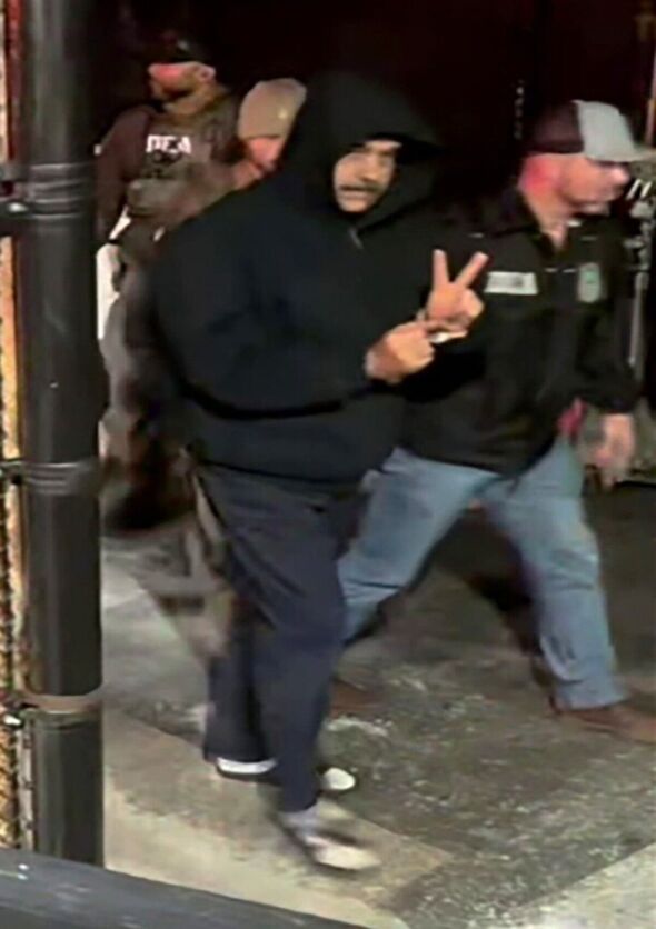 Handcuffed Nicolas Maduro poses for cameras while arriving at New York DEA HQ