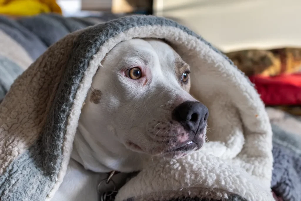 Woman Discovers Why Her Dog Is Always Tucked in a Blanket