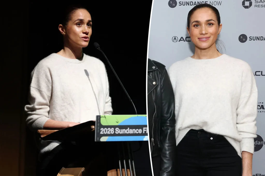 Meghan Markle's favorite cashmere sweater: worn at least nine times