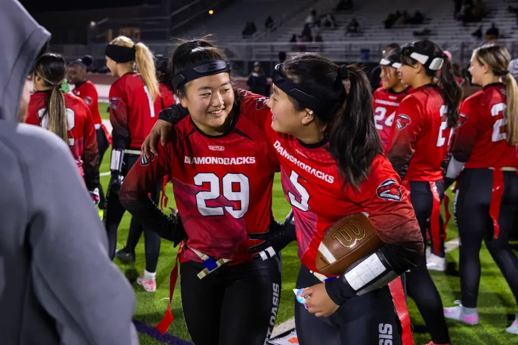 Drive to win': Desert Oasis twins among nation's top flag football athletes