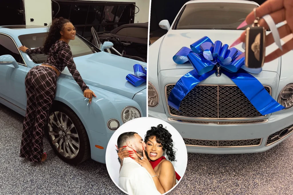 Klay Thompson's lavish gift: Megan Thee Stallion's $200K baby blue Bentley