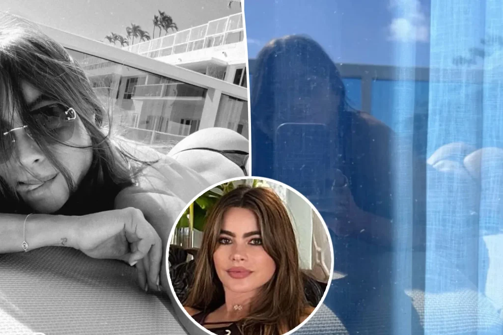Sofia Vergara's daring bikini photos: topless sunbathing, G-string bottoms