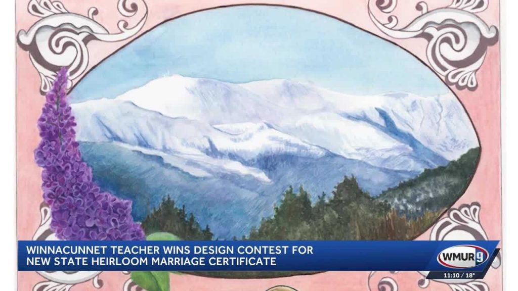 NH heirloom marriage certificates to feature Winnacunnet art teacher's design