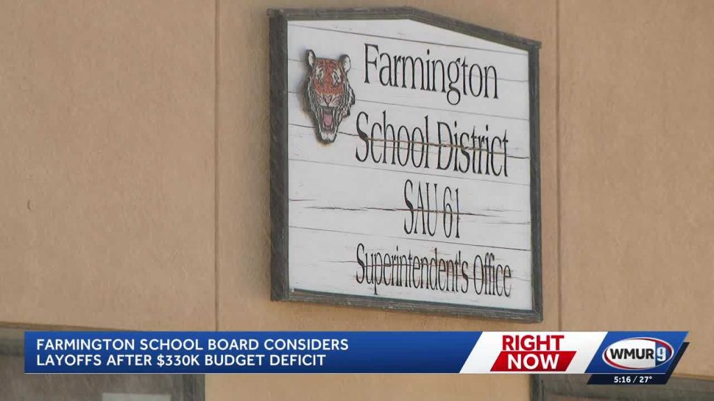 Farmington School Board considers layoffs after $330K budget deficit