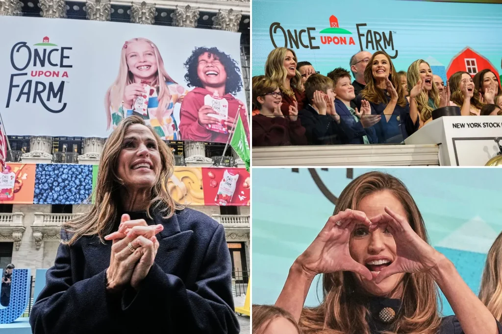 Jennifer Garner's Once Upon a Farm valued at $845M in NYSE debut
