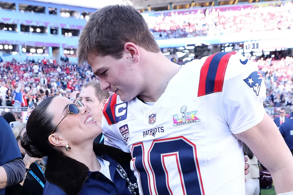 Ann Michael Maye's Super Bowl Style: Custom Jacket, Sequined Pants, and Patriots Pride