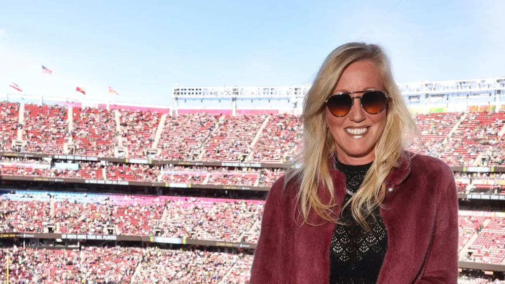 Dr. Elena Álvarez-Westwood's chic Super Bowl LX style with Thomas J. Henry