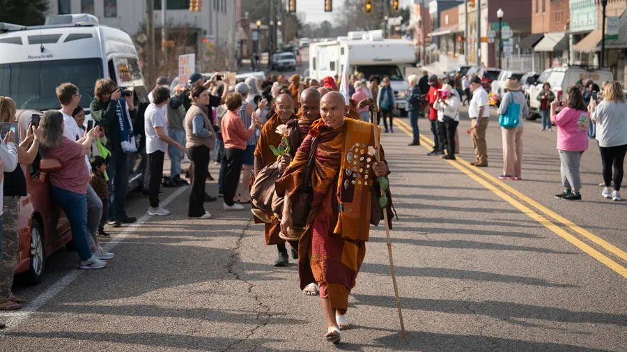 Buddhist Monks to conclude 'Walk for Peace' at Lincoln Memorial