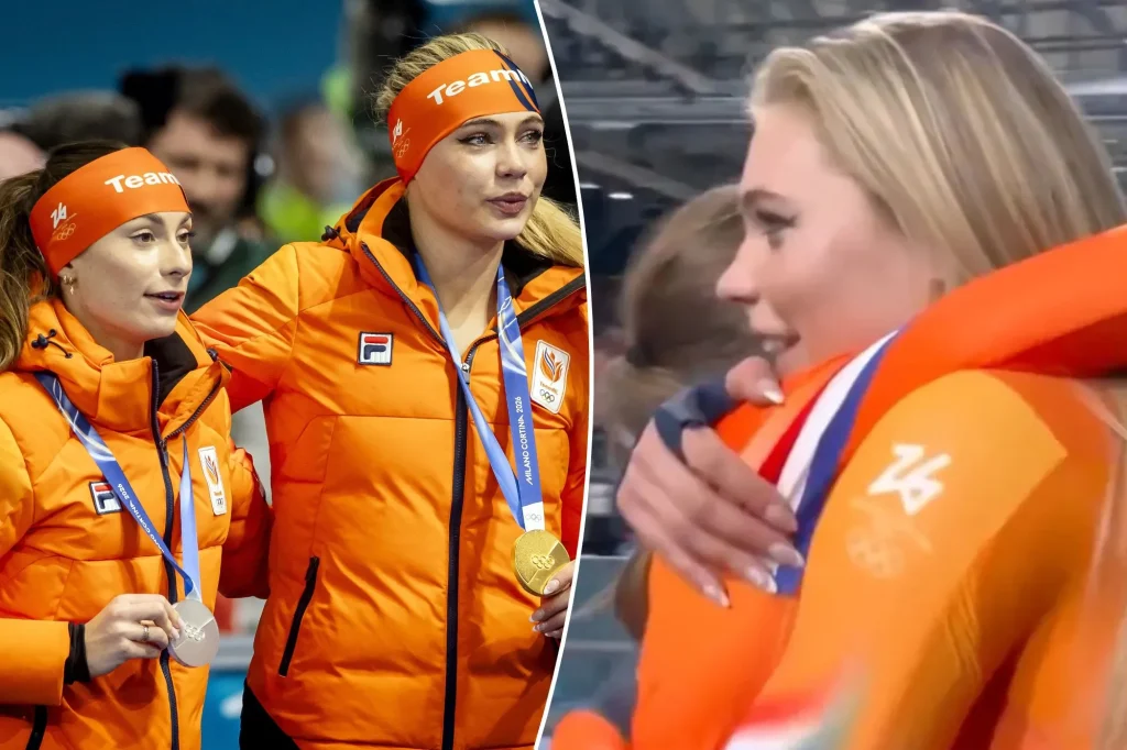 Jake Paul’s fiancée Jutta Leerdam's heartwarming 2026 Winter Olympics gold-medal moment