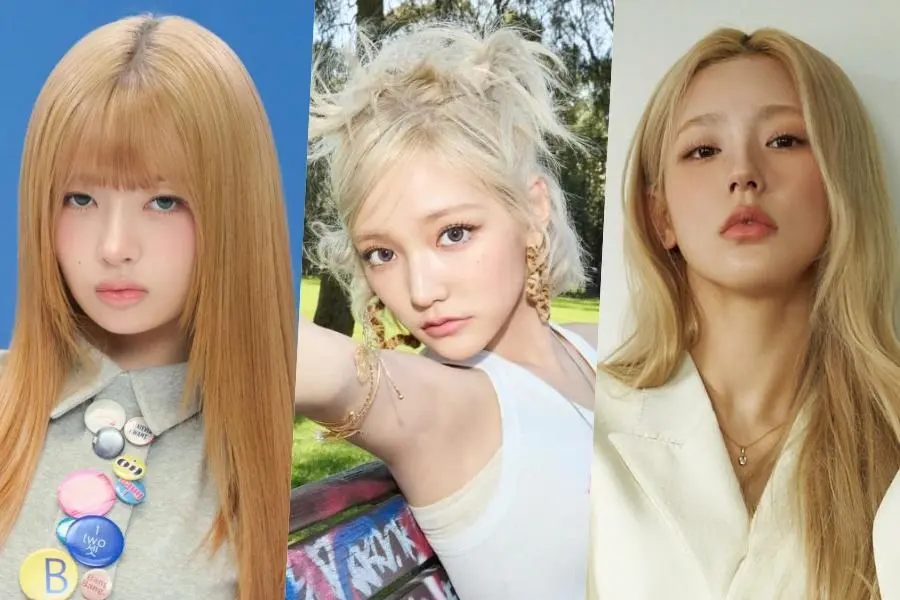 K-Pop Divas' Blonde Transformations: Platinum, Gold, and Strawberry Shades