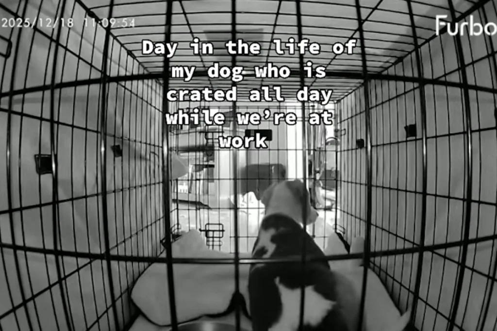 Beagle's Crate Controversy: Pet Cam Footage Sparks Debate