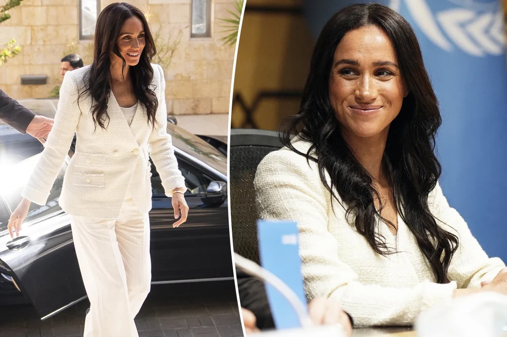 Meghan Markle's chic tweed look for Jordan visit wows fans