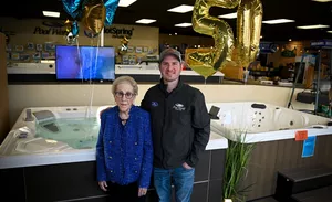 Pool World's 50-year golden jubilee: original owner celebrates under 93