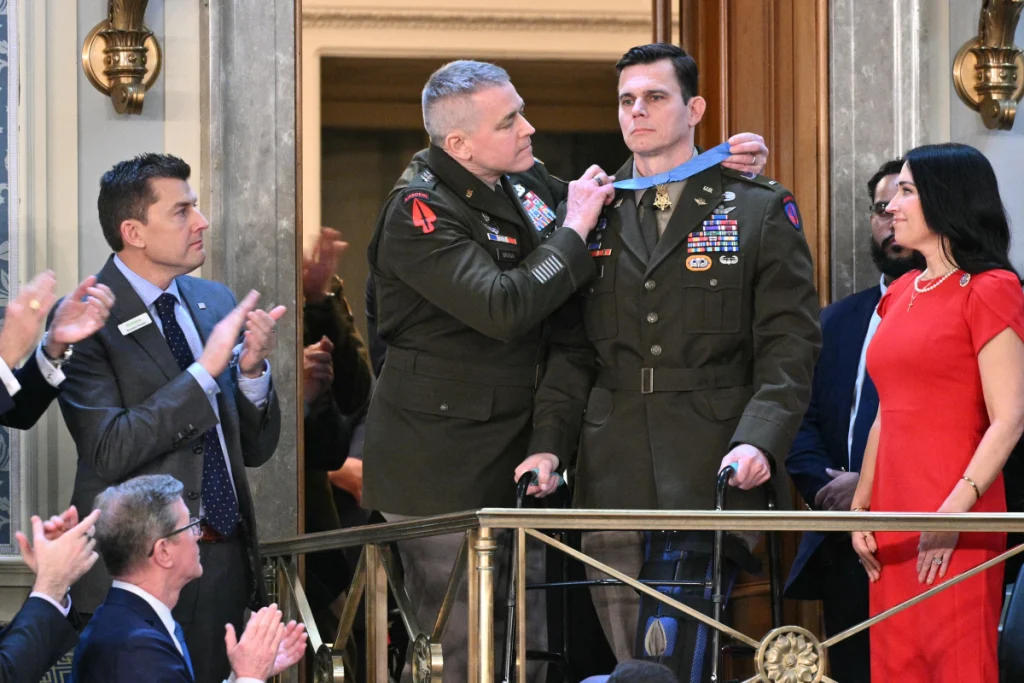 Trump Awards Medal of Honor to Pilot Shot Four Times Capturing Maduro