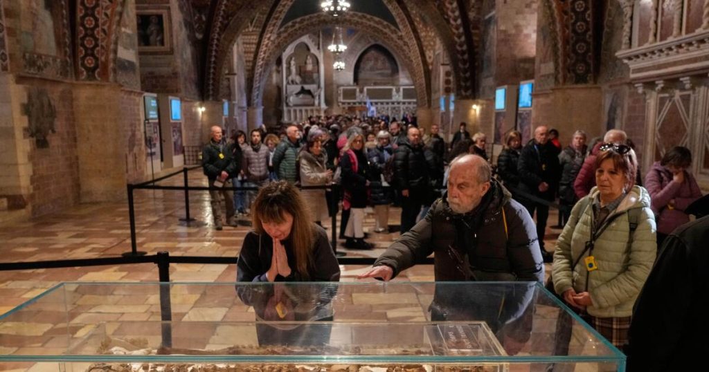 St. Francis of Assisi's bones: Christian relic display