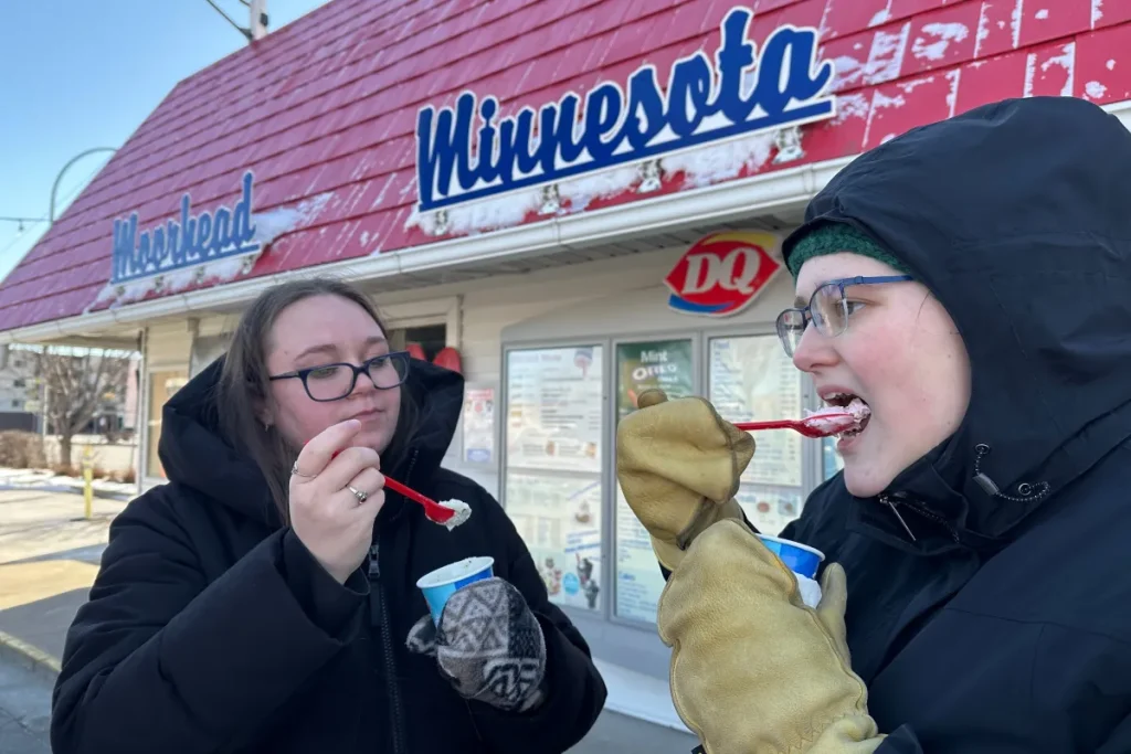 Minnesotans Brave Cold for Moorhead Dairy Queen's March 1 Tradition