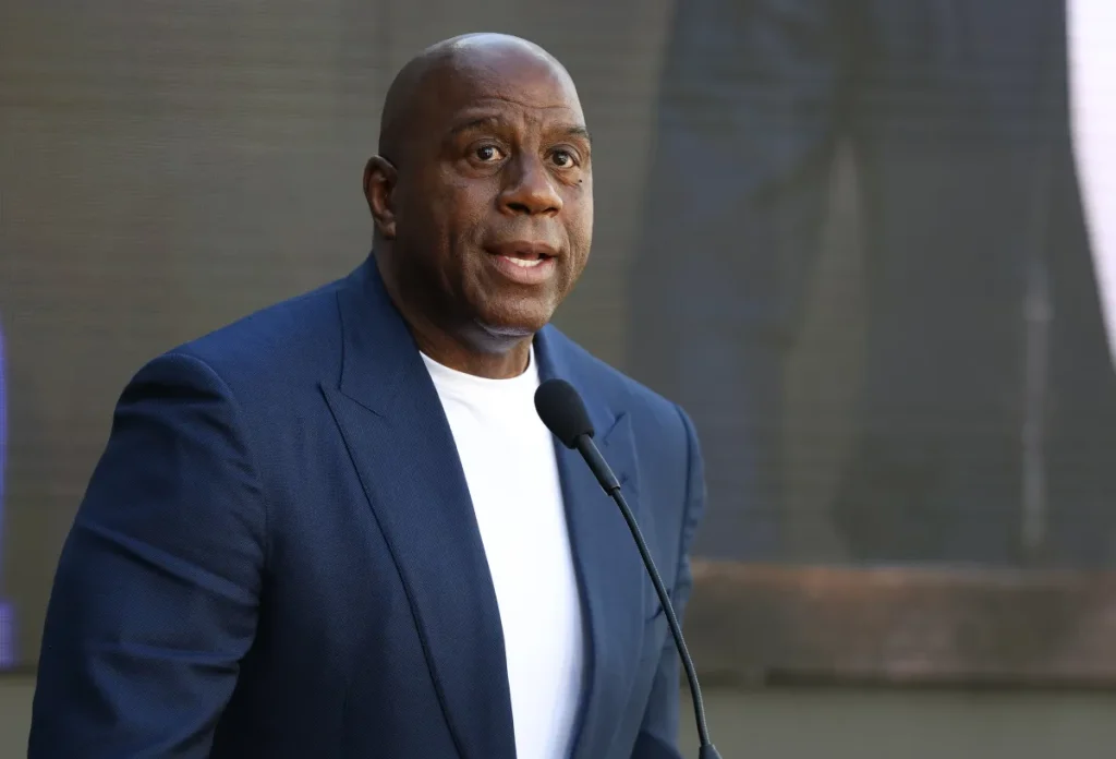 Magic Johnson Reacts to Michael Jordan's Historic NASCAR Win