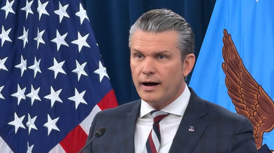 Hegseth praises Noem's DHS tenure: 'We all serve at the pleasure of the president'
