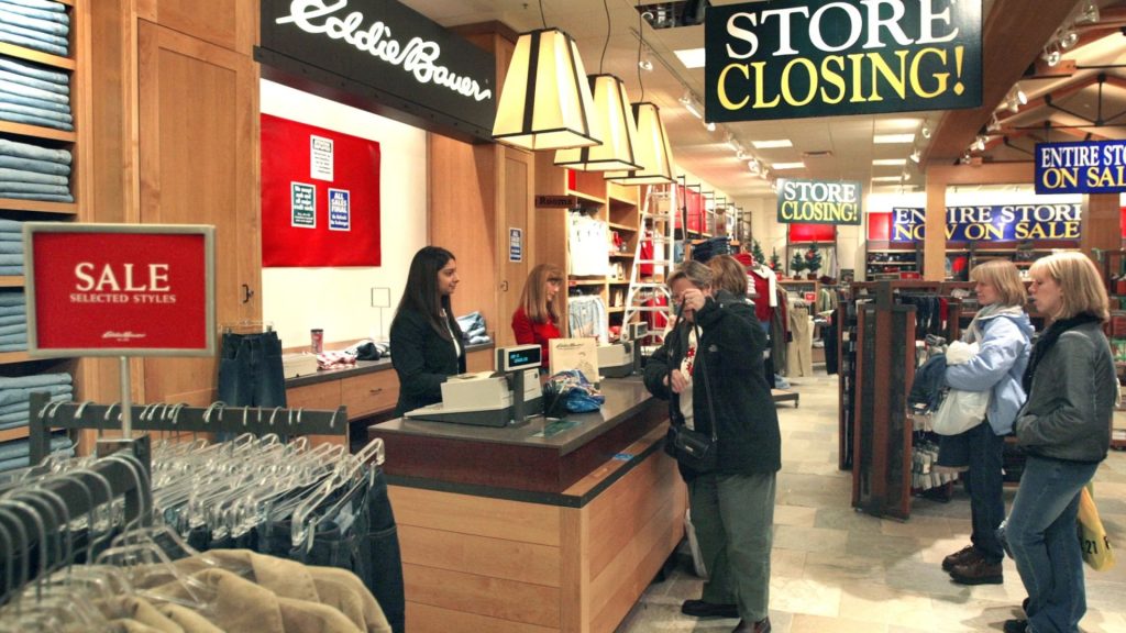 Eddie Bauer launches closing down sales up to 50% off as every store shuts down