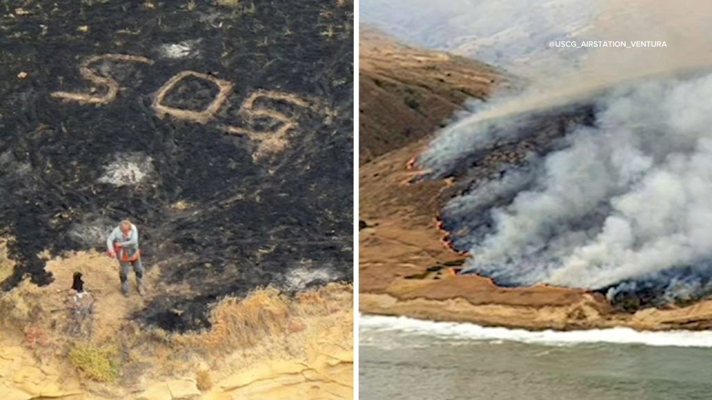 SOS flare from shipwrecked mariner sparks 16,000-acre fire on Santa Rosa Island