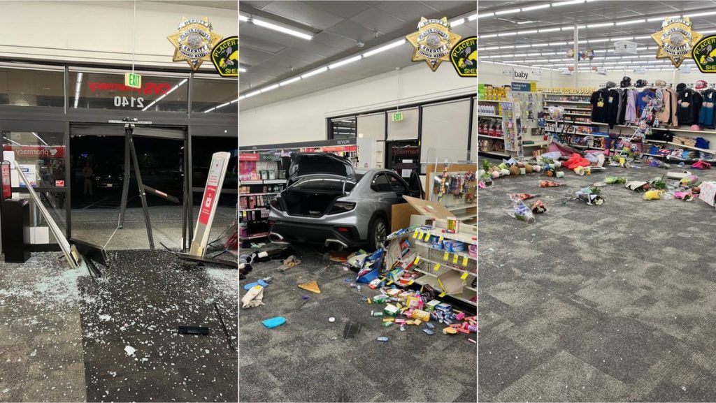 Stolen vehicle smashes through North Auburn CVS