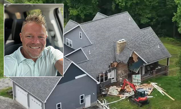 Pennsylvania Man Uses Excavator to Raze Home Amid Family Dispute