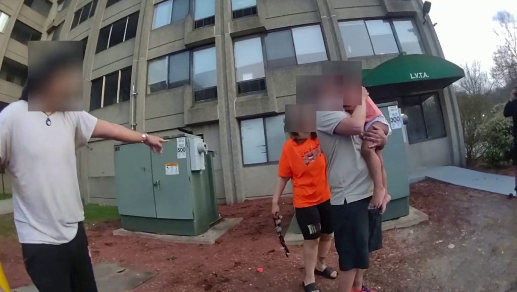 Body cam captures moments after child falls 7 stories