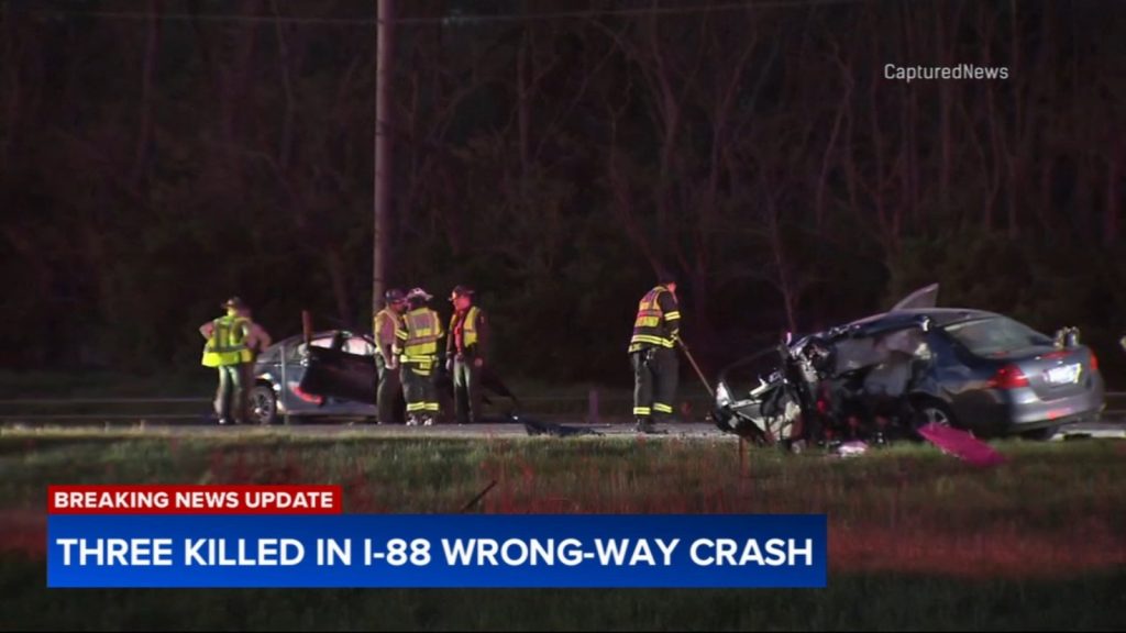 Wrong-Way Crash on I-88 Kills 3; Highway Reopens After Closure