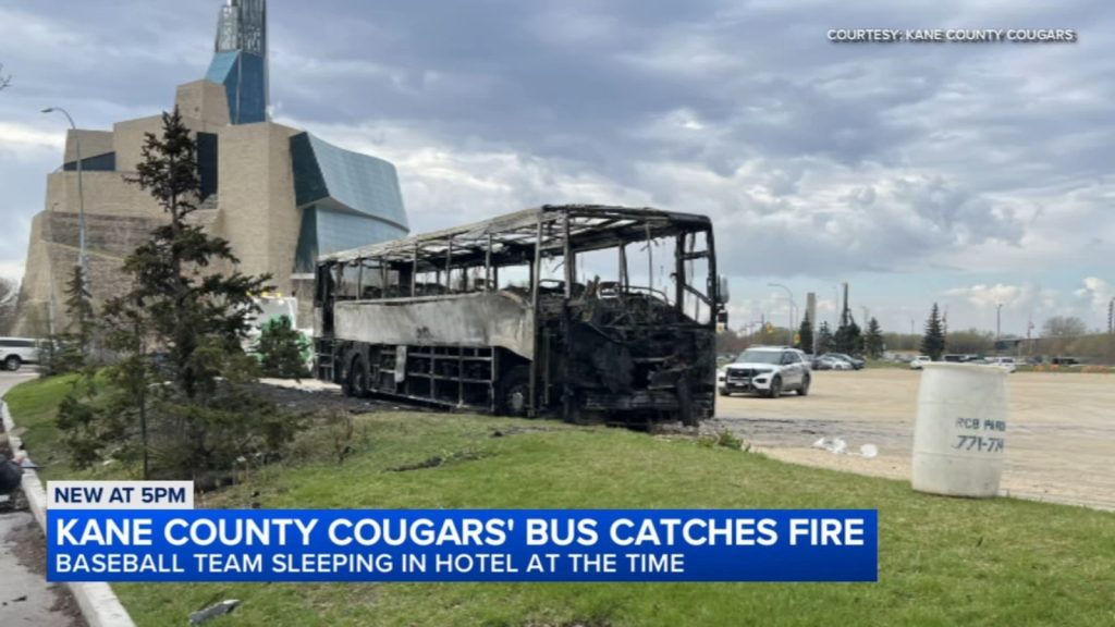 15-Year-Old Charged in Kane County Cougars' Bus Arson in Winnipeg