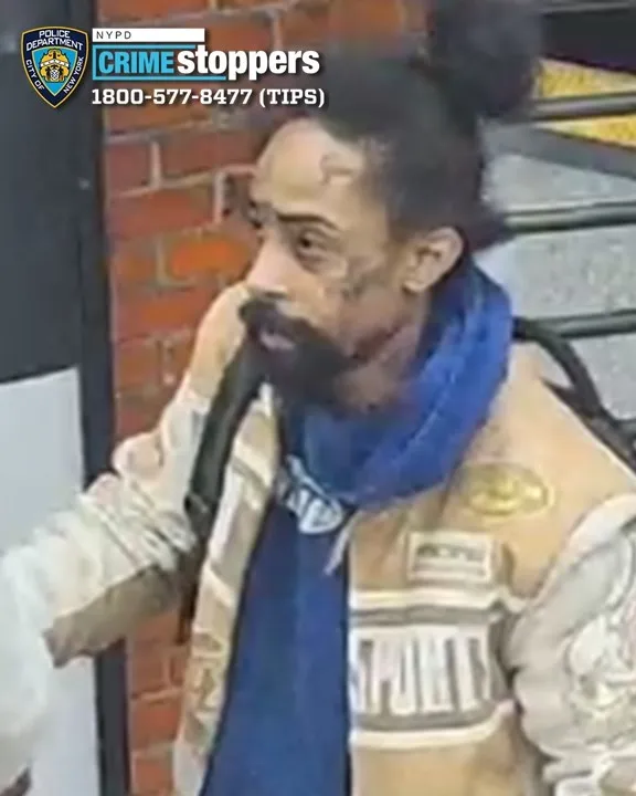 Face-tatted man slashes NYC straphanger