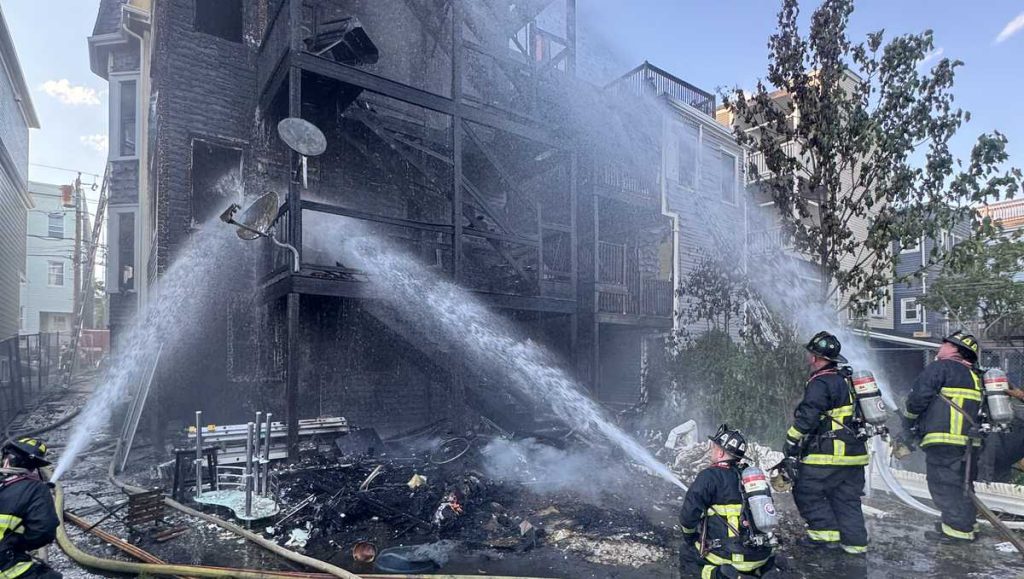 4-Alarm Fire Engulfs East Boston