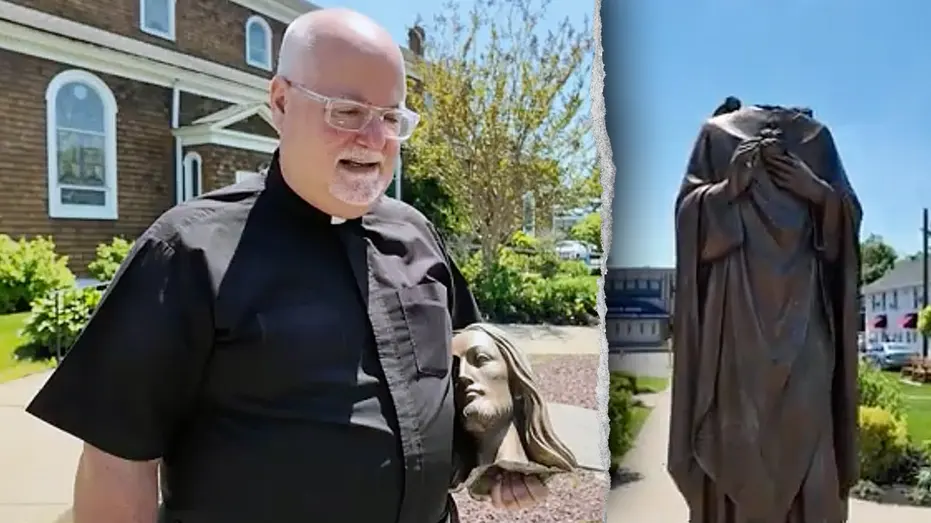 Woman arrested after beheading Jesus statue