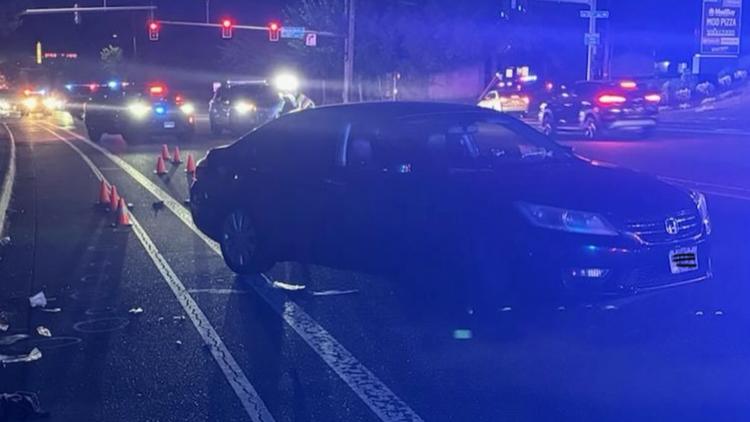 Pedestrian hit by car near Beaverton intersection