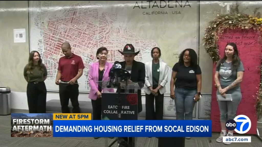 Eaton Fire survivors demand urgent support from SoCal Edison
