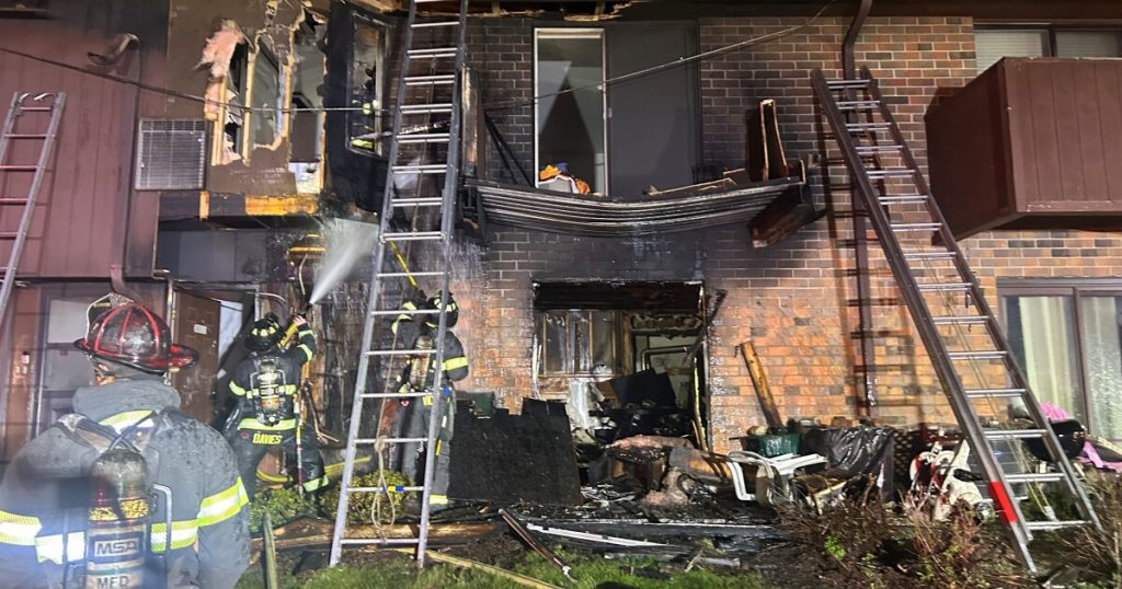 Firefighter, 2 residents hurt in overnight condo fire