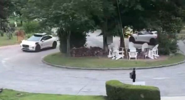 Waymos circle Atlanta roundabout in dystopian video