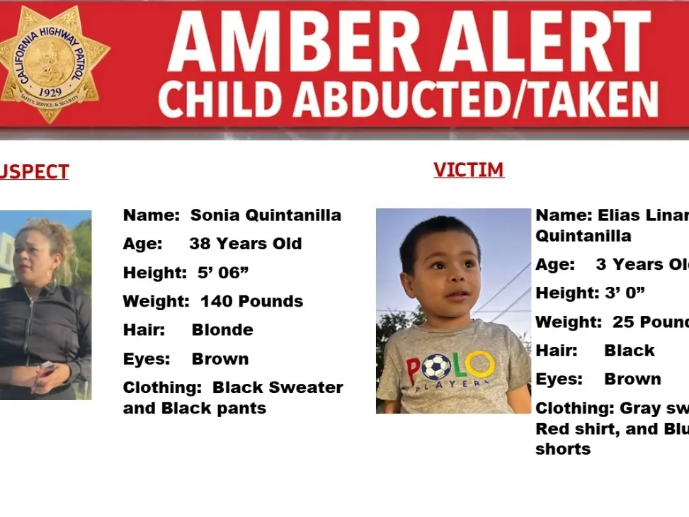 Toddler Kidnapped By Woman: CHP Amber Alert
