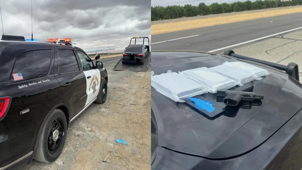 Driver arrested after gun, suspected fentanyl found on I-5 in Coalinga, CHP says