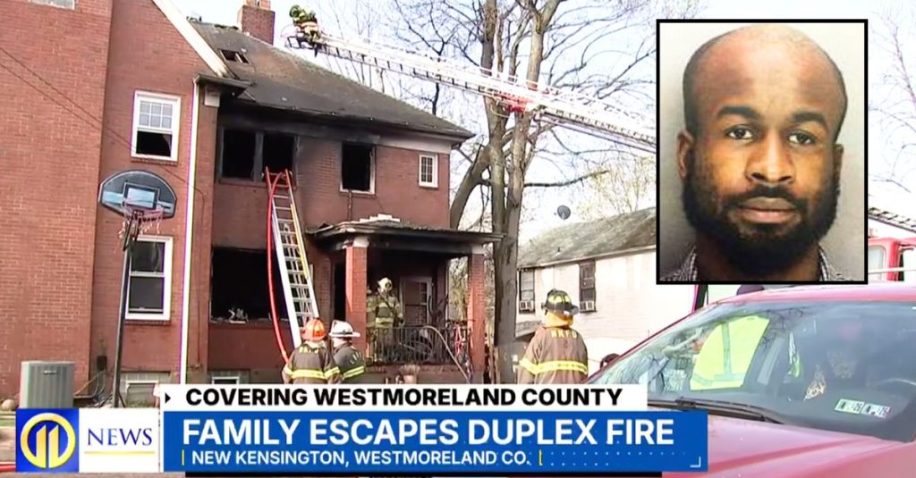 Tried to kill my children': Woman throws kids from burning roof