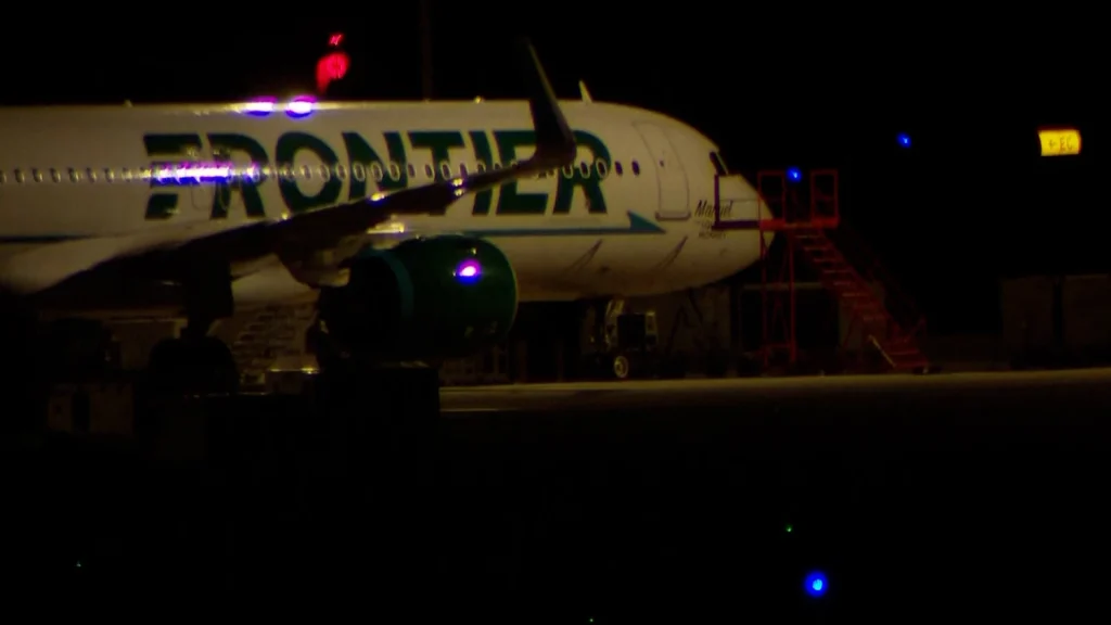 Passengers on Frontier jet witness fatal incident on runway