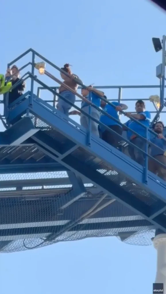Six Flags riders stranded 245ft in air after power outage