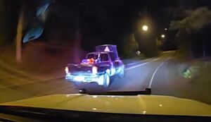 Driver speeds with hood blocking windshield in Key Peninsula
