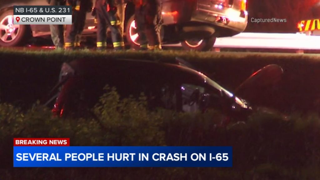 Multiple injured in I-65 crash in Crown Point