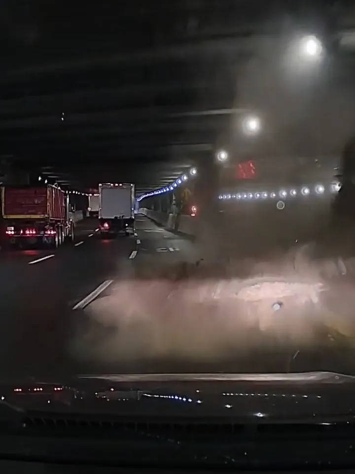 Massive Debris Narrowly Misses NYC Driver