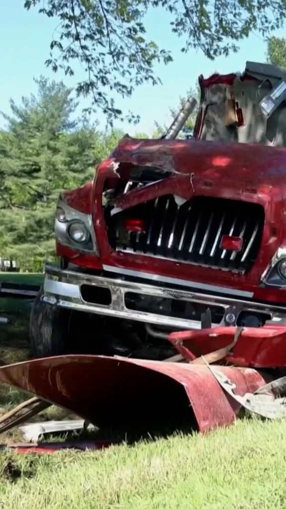 Fire Truck Crash Leaves Two Firefighters Hospitalized