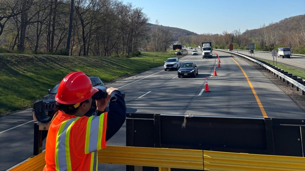 Undercover Road Workers Issuing Speeding Tickets