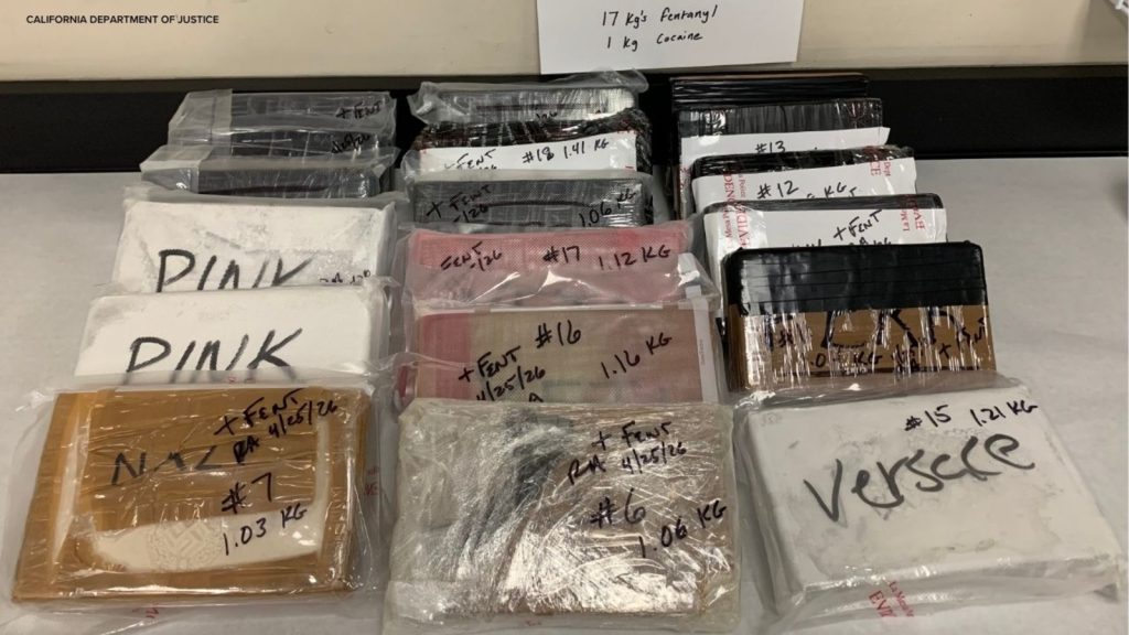 Alleged fentanyl trafficker arrested in Arcadia, 40 pounds seized