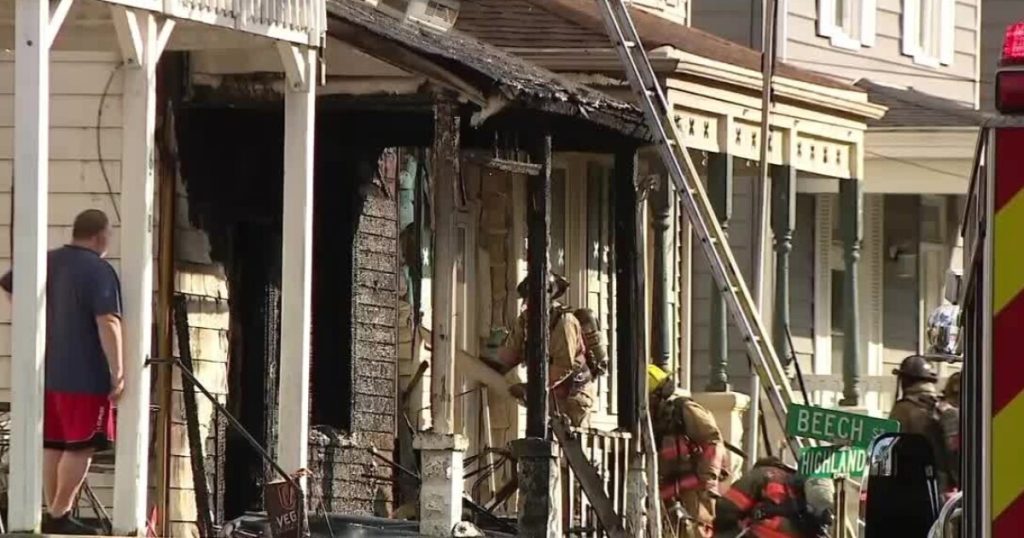 Child hospitalized after Elmwood Place house fire